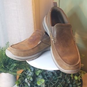 Skechers Slip-On Brown Leather Shoes